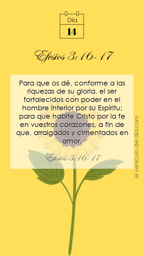 Efesios 3:16-17