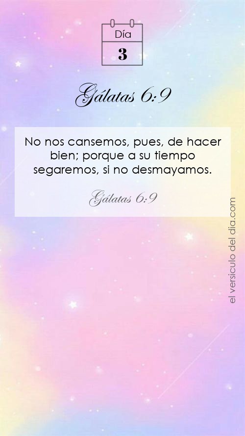 Gálatas 6:9