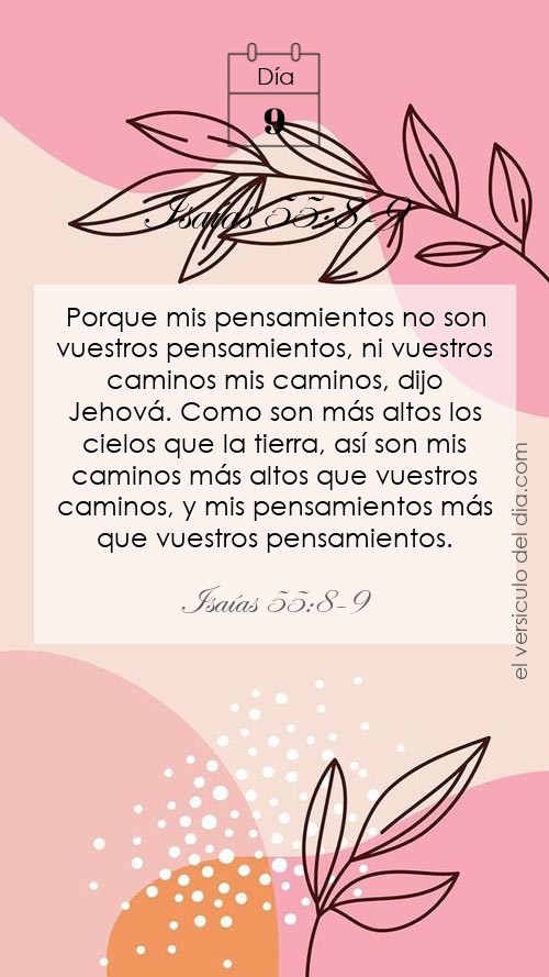 Isaías 55:8-9