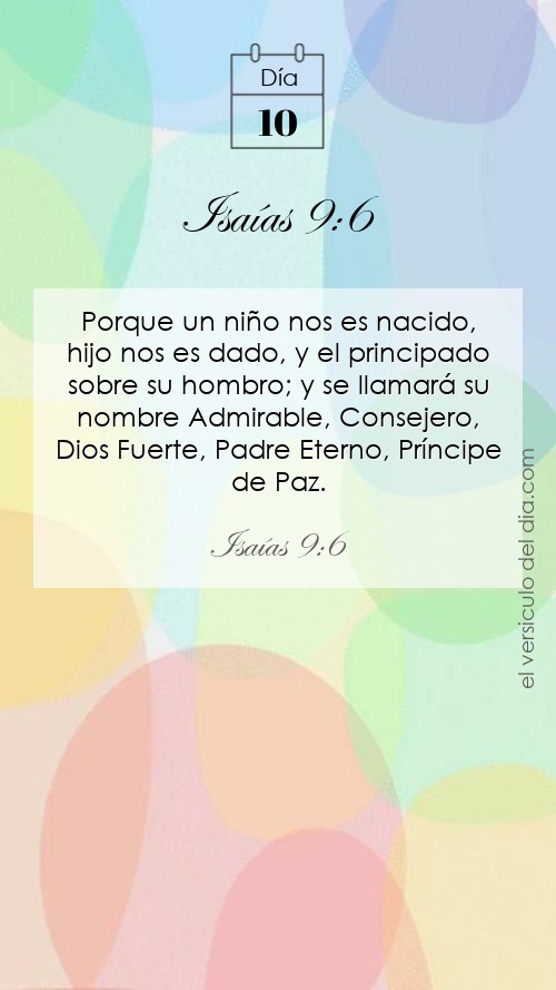 Versículo Isaías 9:6