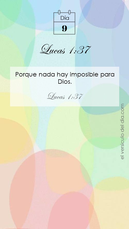 Versículo Lucas 1:37