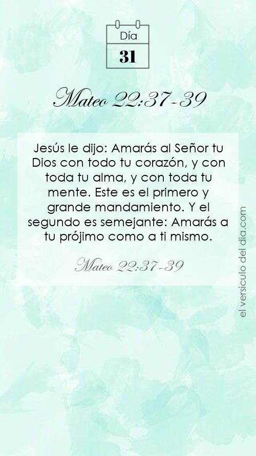 Versículo Mateo 22:37-39