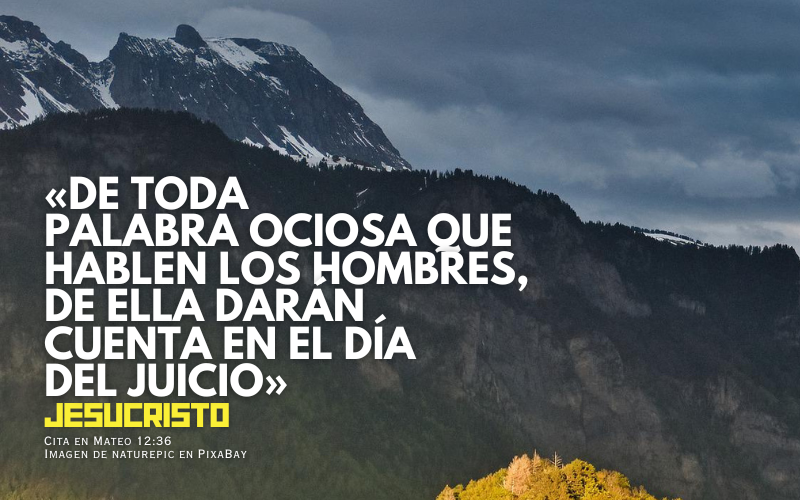 De toda palabra ociosa que hablen los hombres, de ella darán cuenta en el día del juicio..png