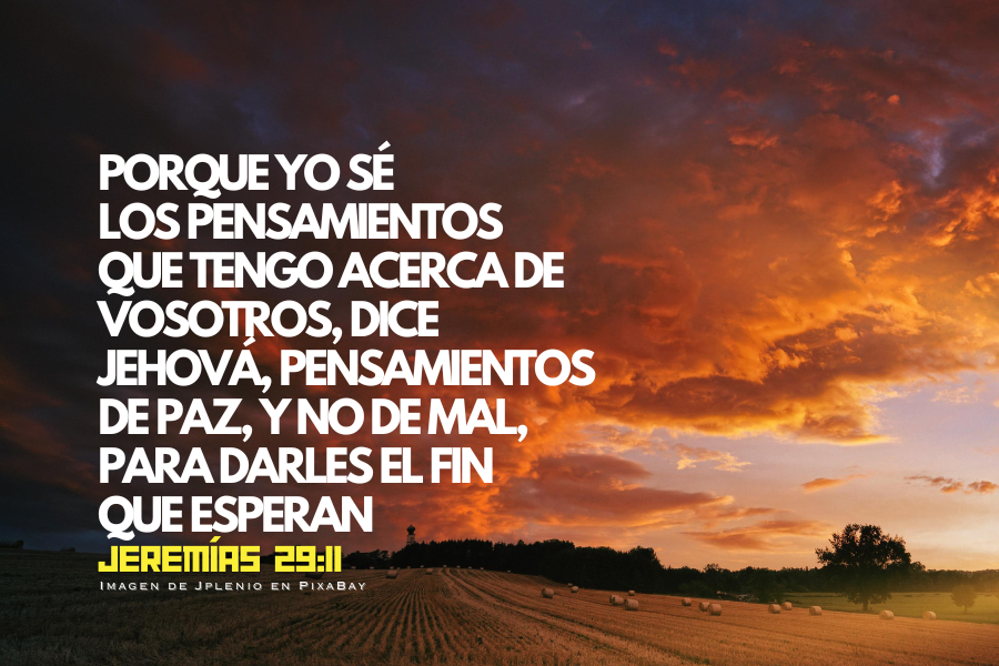 Porque yo sé los pensamientos que tengo acerca de vosotros, dice Jehová, pensamientos de paz, y no de mal, para daros el fin que esperáis..png