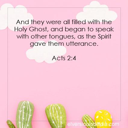 Acts 2:4 KJV - Image Verse of the Day