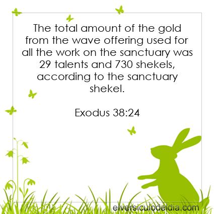 Exodus 38:24 NIV - Image Verse of the Day