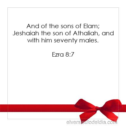 Ezra 8:7 KJV - Image Verse of the Day