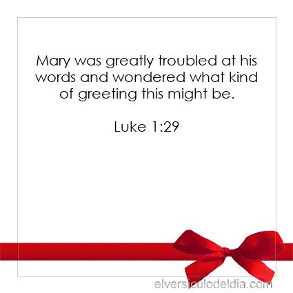 Luke 1:29 NIV - Image Verse of the Day