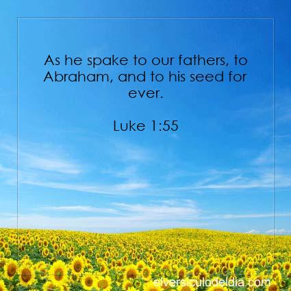 Luke 1:55 KJV - Image Verse of the Day