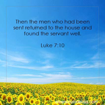 Luke 7:10 NIV - Image Verse of the Day