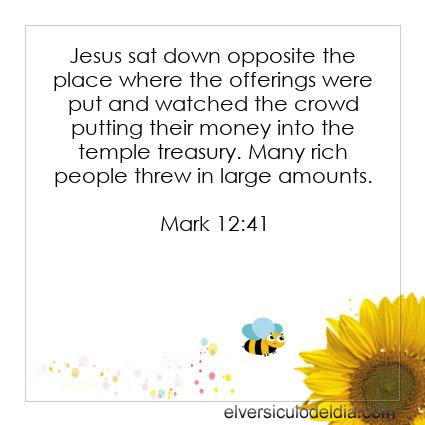 Mark-12-41-NIV-verse-of-the-day - Imagen Verse of the day