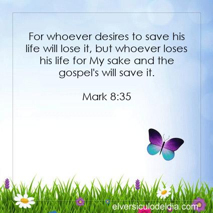 Mark 8:35 NKJV - Image Verse of the Day