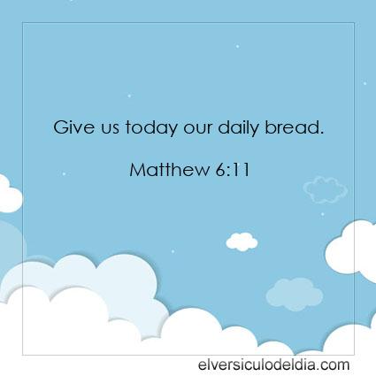 Matthew 6:11 NIV - Imagen Verse of the day