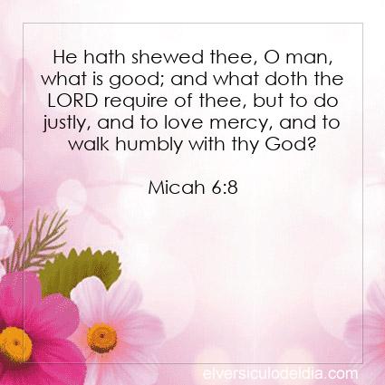 Micah 6:8 KJV - Image Verse of the Day