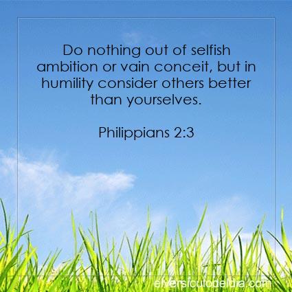 Philippians 2:3 NIV - Image Verse of the Day