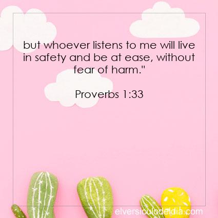 Proverbs 1:33 NIV - Image Verse of the Day