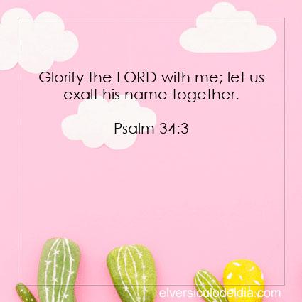 Psalm 34:3 NIV - Image Verse of the Day