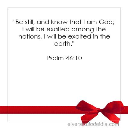 Psalm 46:10 NIV - Image Verse of the Day
