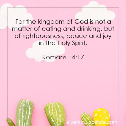 Romans 14:17 NIV - Image Verse of the Day