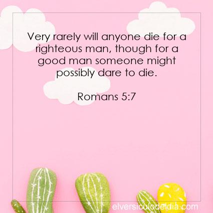 Romans 5:7 NIV - Image Verse of the Day