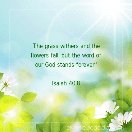 Image The verse of the day Isaiah 40:8