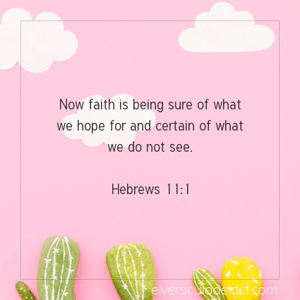 Image The verse of the day Hebrews 11:1
