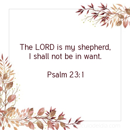 Image The verse of the day Psalm 23:1