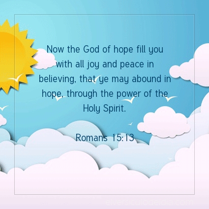 Image The verse of the day Romans 15:13