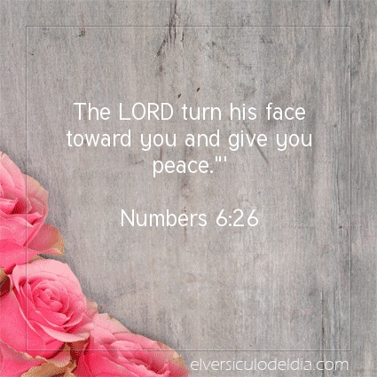 Image The verse of the day Numbers 6:26