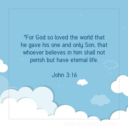 Image The verse of the day John 3:16