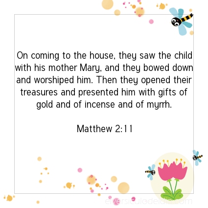 Image The verse of the day Matthew 2:11