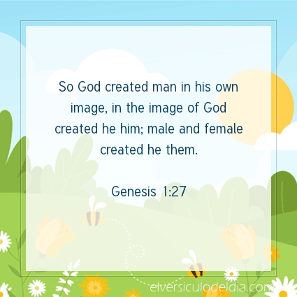 Image The verse of the day Genesis 1:27