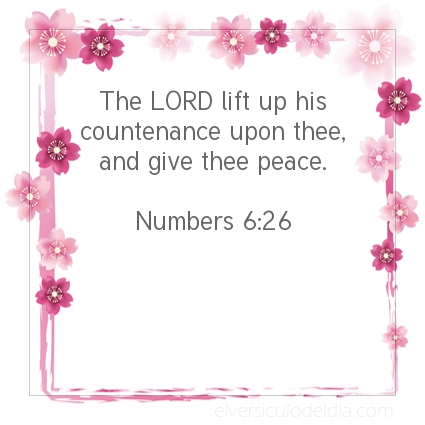 Image The verse of the day Numbers 6:26