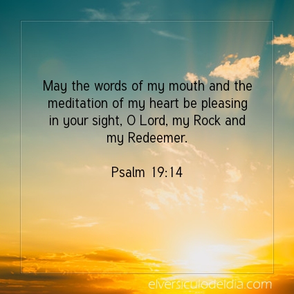 Image The verse of the day Psalm 19:14