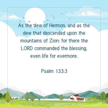 Image The verse of the day Psalm 133:3