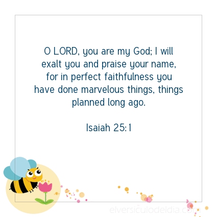 Image The verse of the day Isaiah 25:1
