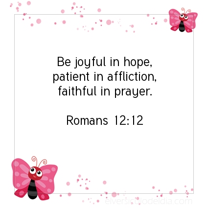 Image The verse of the day Romans 12:12
