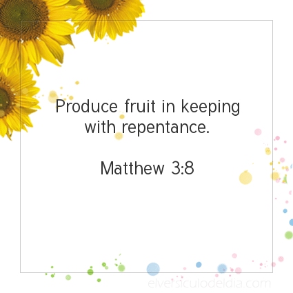 Image The verse of the day Matthew 3:8