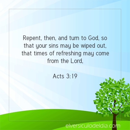 Image The verse of the day Acts 3:19