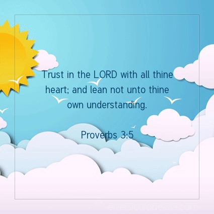 Image The verse of the day Proverbs 3:5