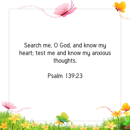 Image The verse of the day Psalm 139:23