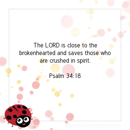 Image The verse of the day Psalm 34:18