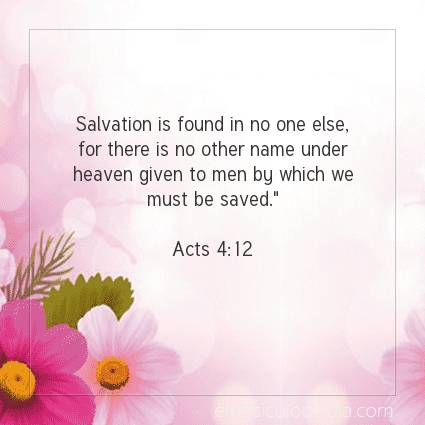 Image The verse of the day Acts 4:12