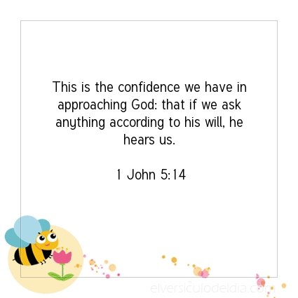 Image The verse of the day 1 John 5:14