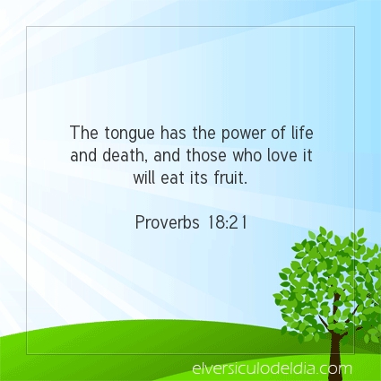 Image The verse of the day Proverbs 18:21
