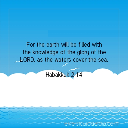 Image The verse of the day Habakkuk 2:14
