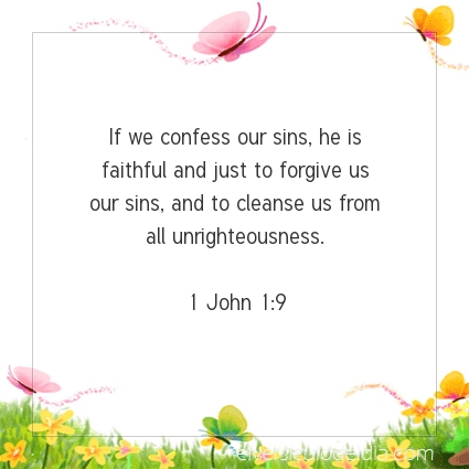 Image The verse of the day 1 John 1:9