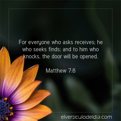 Image The verse of the day Matthew 7:8