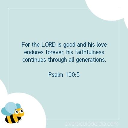 Image The verse of the day Psalm 100:5