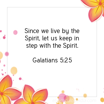Image The verse of the day Galatians 5:25
